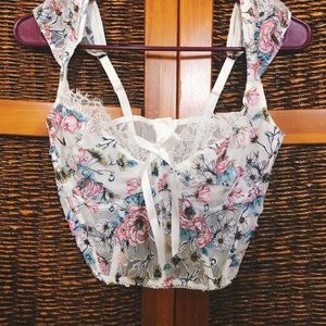 Brand new VS floral corset bra